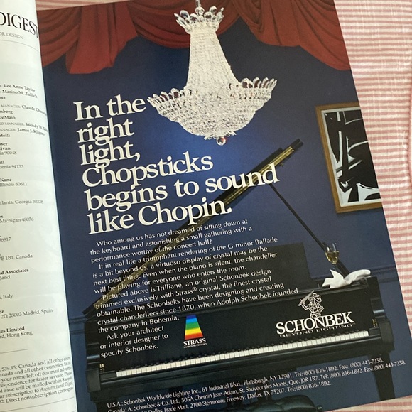 July 1995 edition, Architectural Digest Magazine - Picture 6 of 17